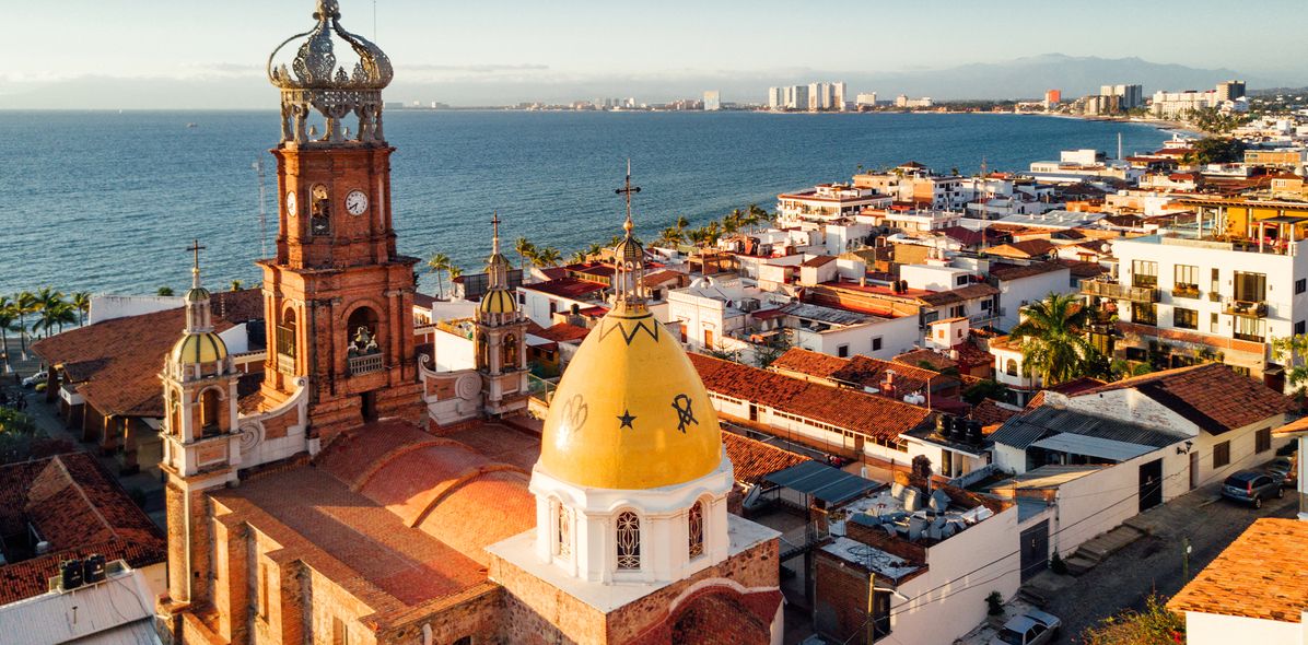 Luftaufnahme von Puerto Vallarta in Mexiko