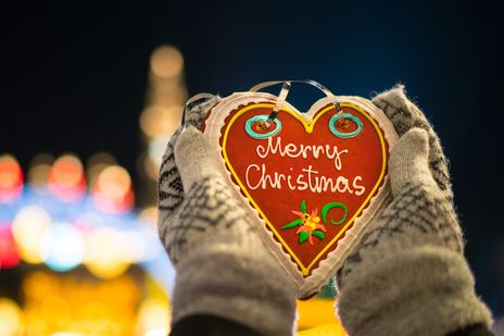 Lebkuchenherz am Weihnachtsmarkt