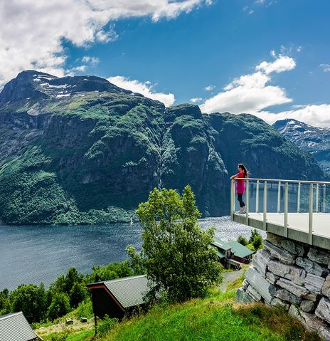 Blick auf den Geirangerfjord