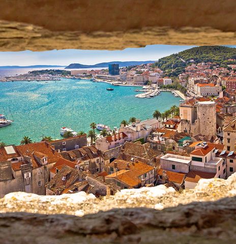 Blick auf Split in Kroatien