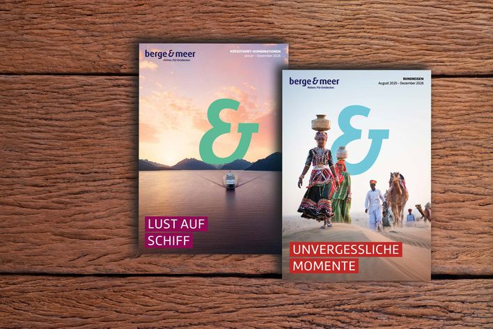 Reisebüro-Katalog Unvergessliche Momente und Lust auf Schiff