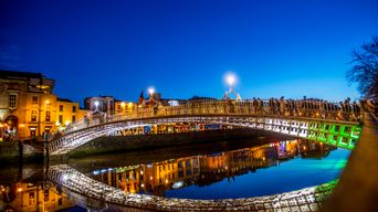 Half Penny Bridge in Dublin
