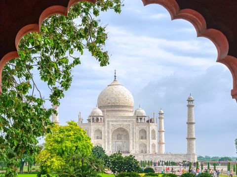 Blick auf Taj Mahal