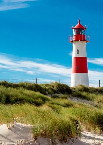 Leuchtturm auf Sylt in Deutschland