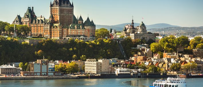 Blick auf Quebec City