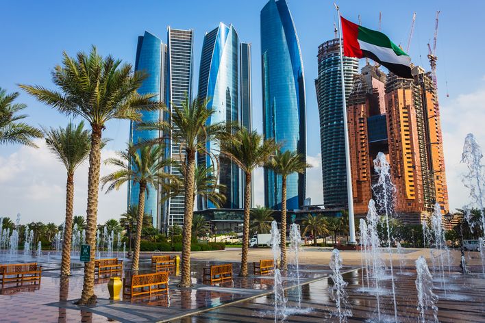 Skyline in Abu Dhabi