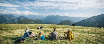 Gruppe beim Wandern 