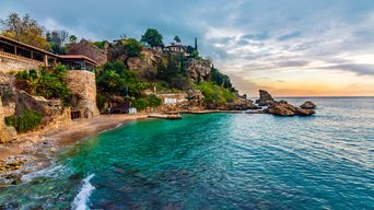 Strand an der Türkischen Riviera
