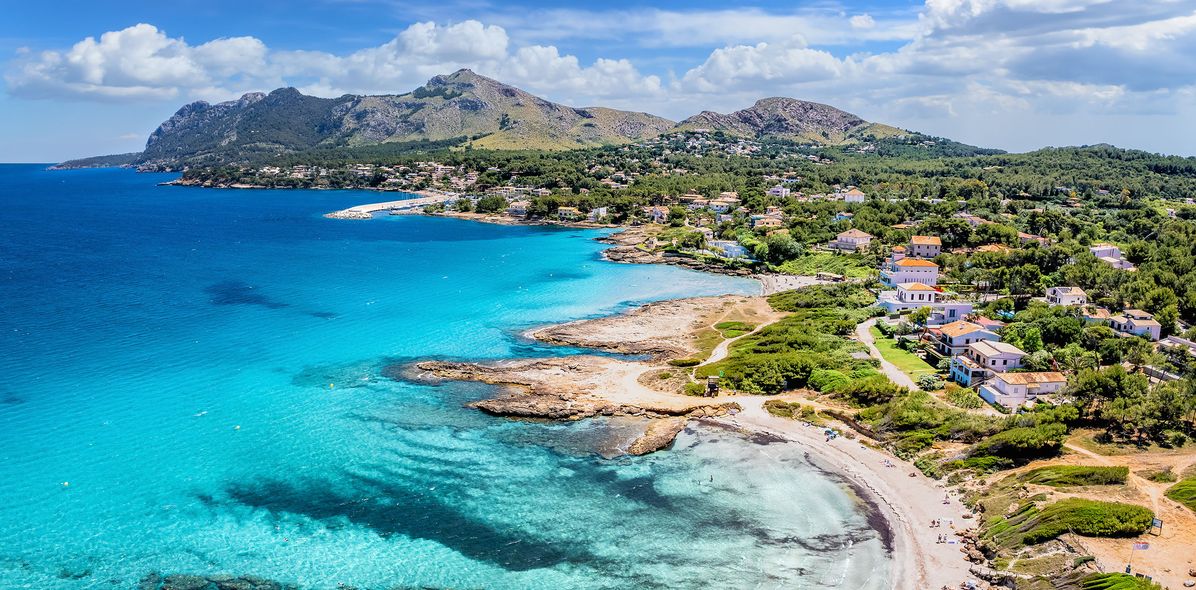 Küste von Mallorca von oben