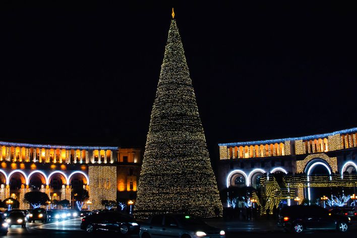 Winternacht in Jerevan