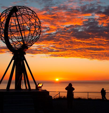 Sonnenuntergang am Nordkap