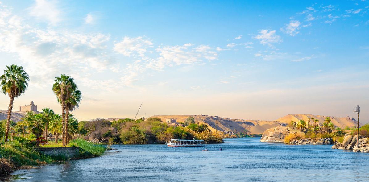 Blick auf den Nil in Ägypten