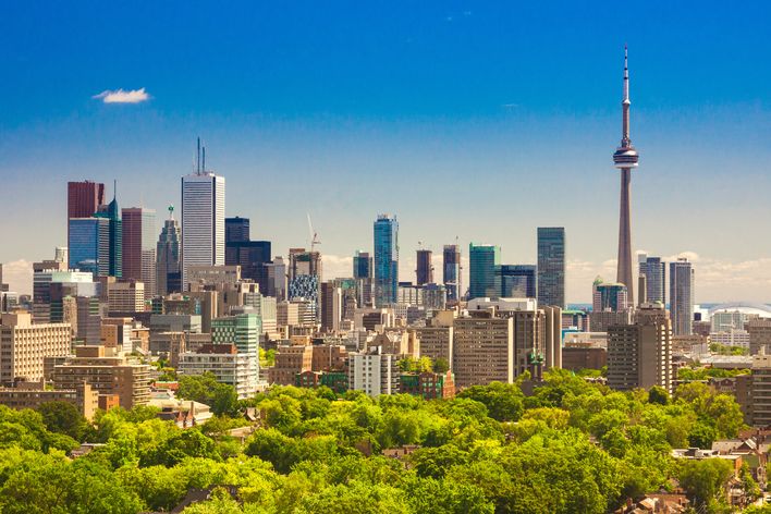 Toronto mit Blick auf den CN Tower