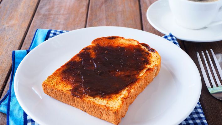 Toast mit Vegemite