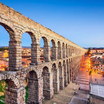 Blick auf Segovia