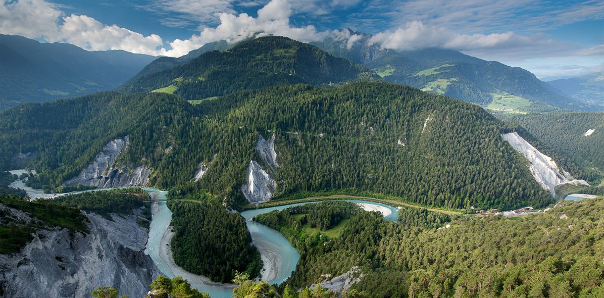 Landschaft in Graubünden in der Schweiz
