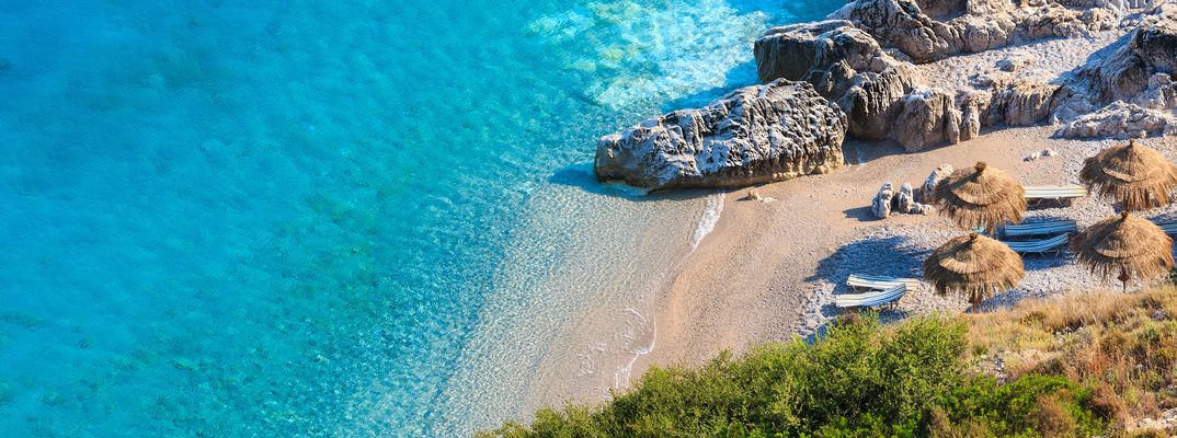 Kleine Bucht in Albanien