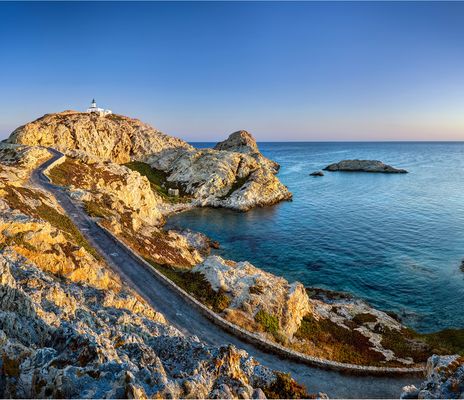 Leuchtturm auf der Insel Korsika