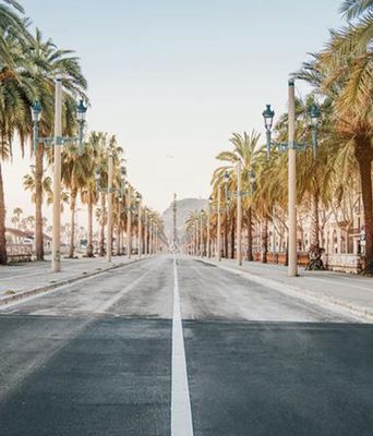 Straße in Barcelona