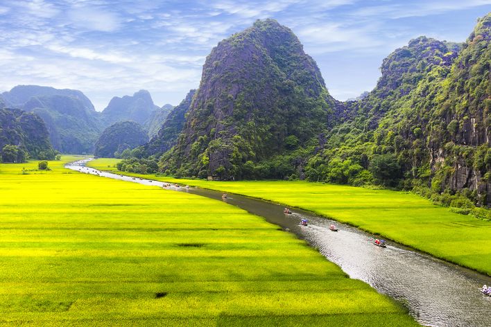 Landschaft von Ninh Binh