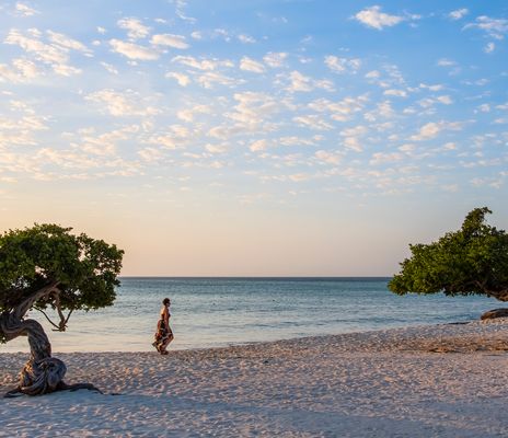 Strand Aruba Frau