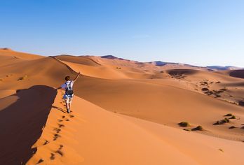 Frau in Namibia