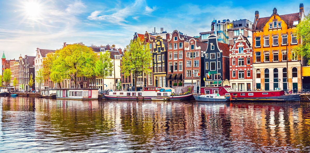Bunte Häuser in Amsterdam