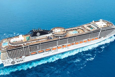 MSC Splendida auf hoher See