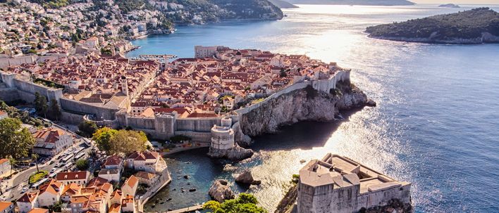 Luftaufnahme der Stadt Dubrovnik