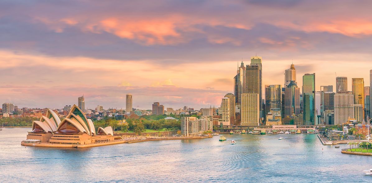 Stadt-Panorama von Sydney