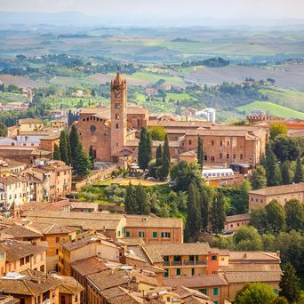 Ausblick auf Siena