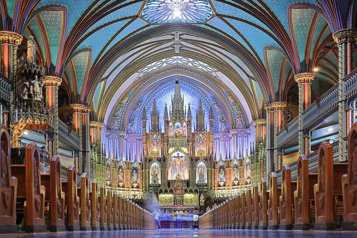 Basilique Notre-Dame de Montréal von innen