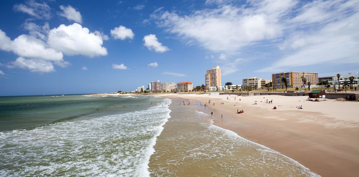Strand von Port Elisabeth in Südafrika