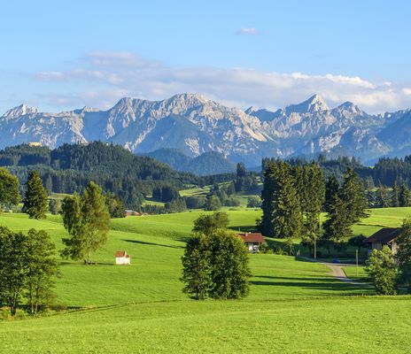 Berglandschaft in Bayern im Allgäu