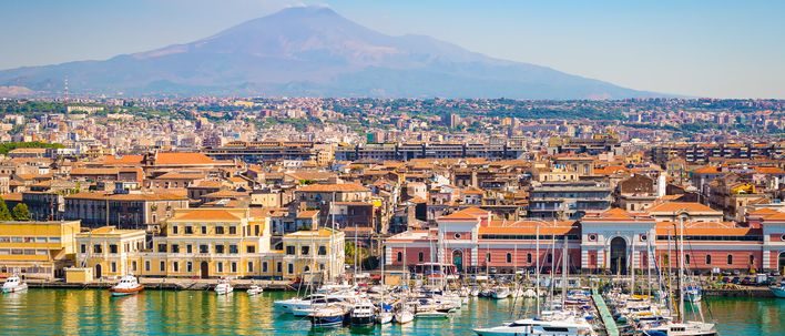 Blick auf Catania