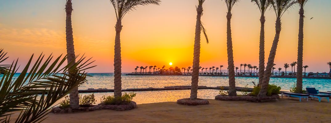 Blick auf den Nil in Ägypten 