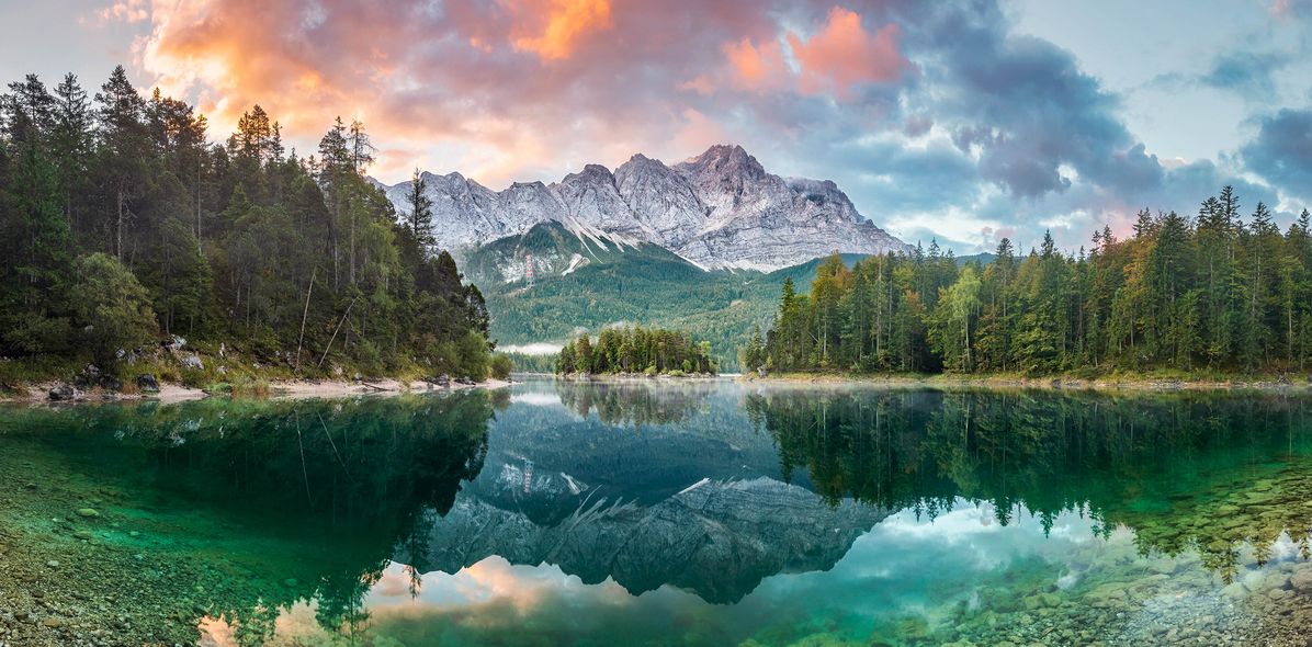 Eibsee in Garmisch-Partenkirchen in Deutschland