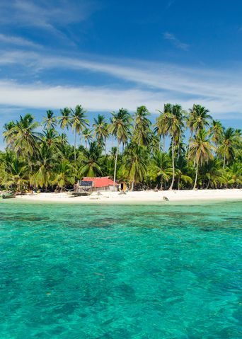 Kleine Insel in Panama