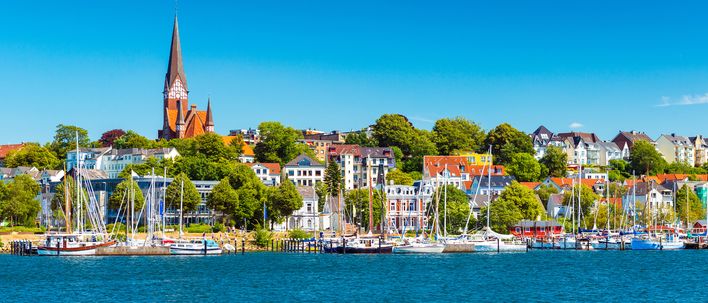 Ausblick auf die Stadt Flensburg