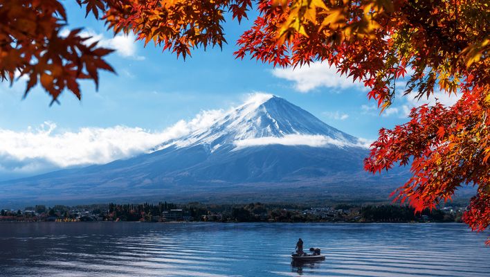 Blick auf den Mount Fuji