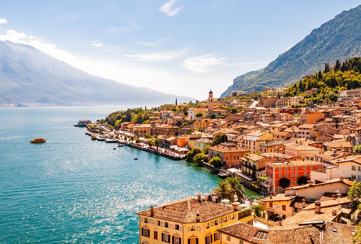 Blick auf die Stadt Limone sul Garda