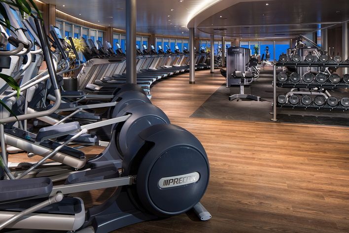 Fitnessbereich der MS Koningsdam