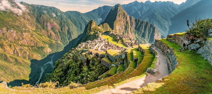 Blick auf Machu Picchu in Peru