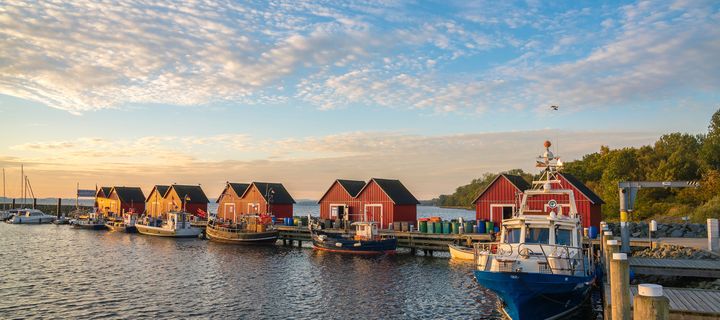 Strandpromenade in Boltenhagen im Abendlicht