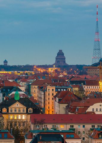 Stadtansicht von Leipzig in Deutschland