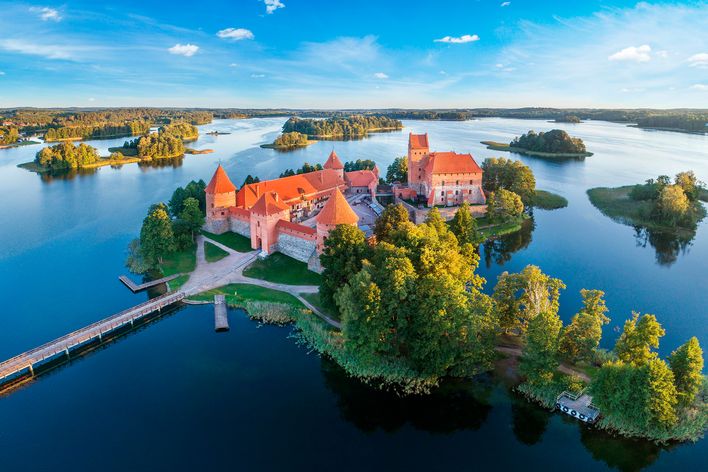 Burg von Trakai im Baltikum