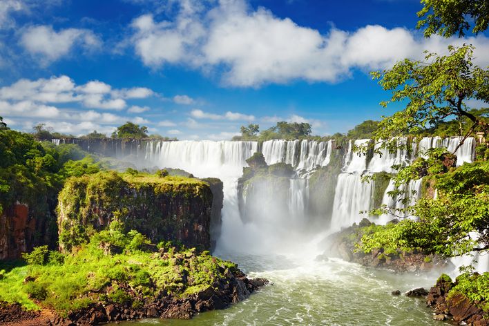 Iguazu-Wasserfälle in Brasilien