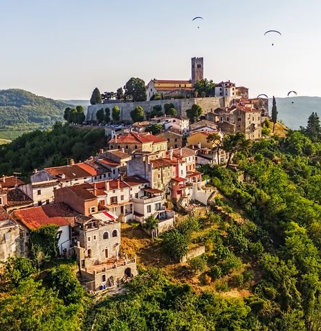 Blick auf Motovun