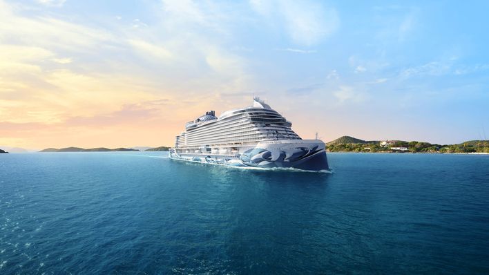 Kreuzfahrtschiff auf dem Meer