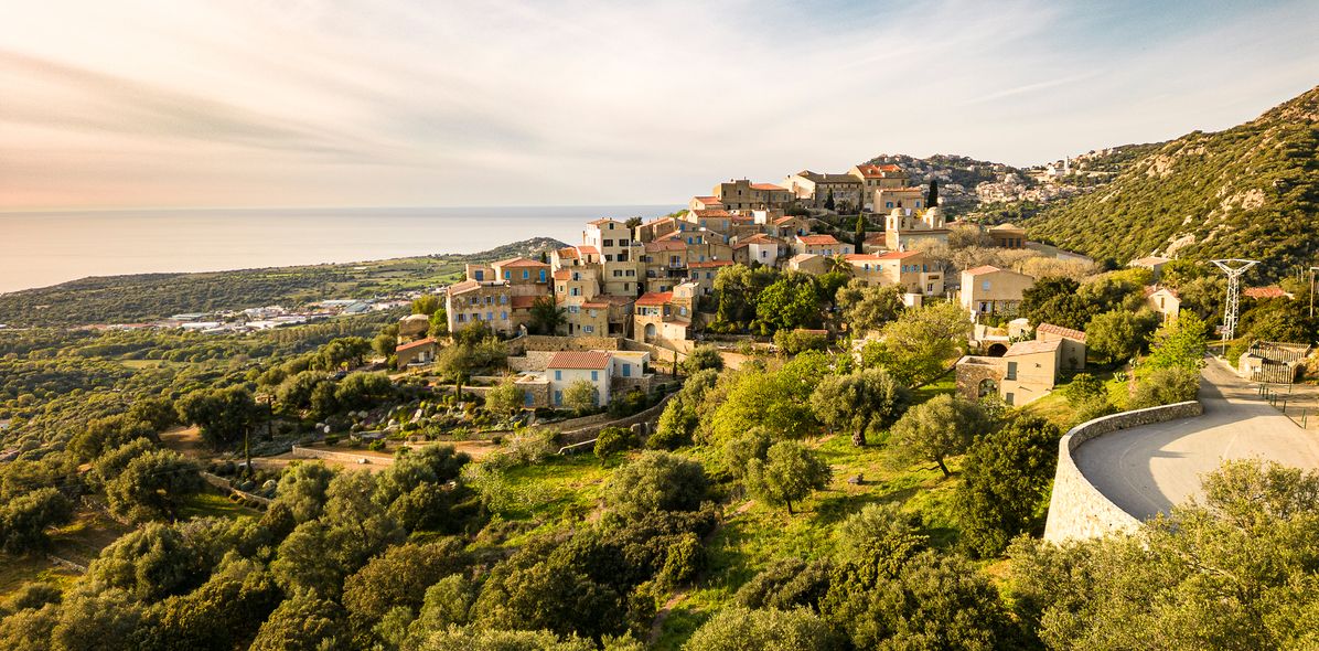 Dorf Pigna auf Korsika